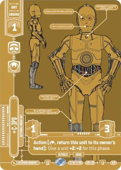 C-3PO - Anything I Might Do? 45783 2025 Convention Exclusive Star Wars card