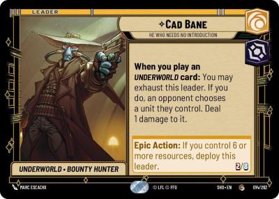 Cad Bane - He Who Needs No Introduction 014/262 Shadows of the Galaxy Star Wars card