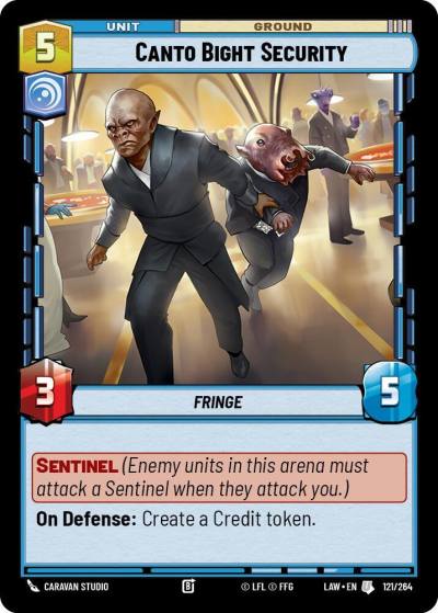 Canto Bight Security 121/264 A Lawless Time Star Wars card