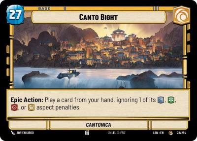 Canto Bight // Shield 28 // T03 A Lawless Time Star Wars card