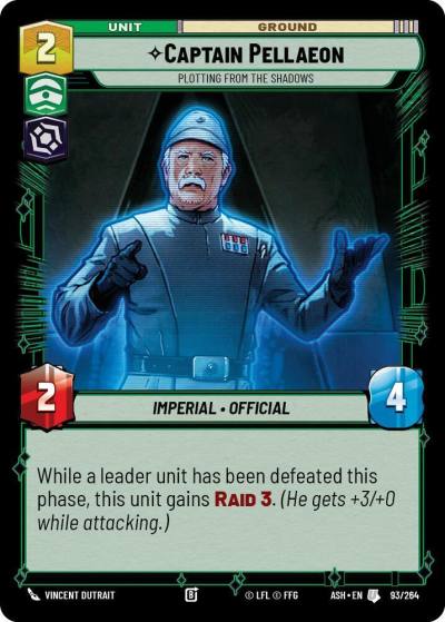 Captain Pellaeon - Plotting from the Shadows 93/264 Ashes of the Empire Star Wars card