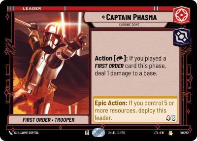 Captain Phasma - Chrome Dome 010/262 Jump to Lightspeed Star Wars card