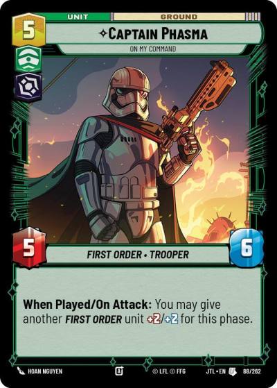Captain Phasma - On My Command 088/262 Jump to Lightspeed Star Wars card