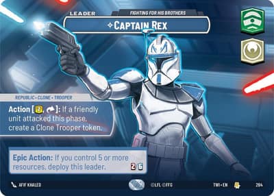 Captain Rex - Fighting For His Brothers (Showcase) 264 Twilight of the Republic Star Wars card