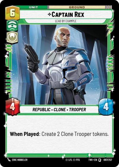 Captain Rex - Lead by Example 097/257 Twilight of the Republic Star Wars card