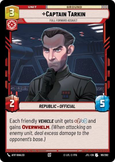 Captain Tarkin - Full Forward Assault 161/262 Jump to Lightspeed Star Wars card