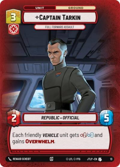 Captain Tarkin - Full Forward Assault 13 Jump to Lightspeed - Weekly Play Promos Star Wars card
