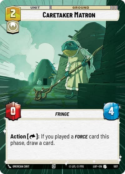 Caretaker Matron (Hyperspace) 507 Legends of the Force Star Wars card