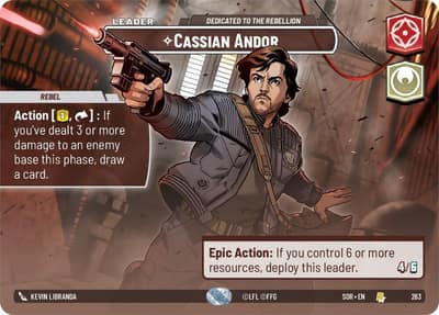 Cassian Andor - Dedicated to the Rebellion (Showcase) 263 Spark of Rebellion Star Wars card