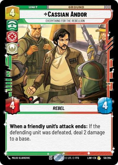 Cassian Andor - Everything for the Rebellion 56/264 A Lawless Time Star Wars card