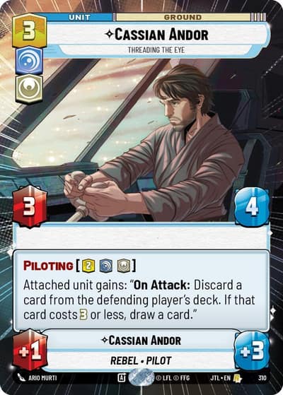 Cassian Andor - Threading the Eye (Hyperspace) 310 Jump to Lightspeed Star Wars card