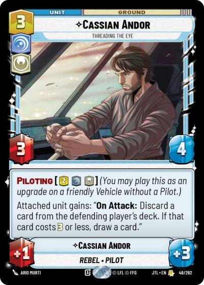 Cassian Andor - Threading the Eye 048/262 Jump to Lightspeed Star Wars card