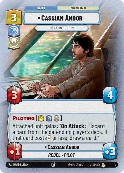 Cassian Andor - Threading the Eye 4 Jump to Lightspeed - Weekly Play Promos Star Wars card