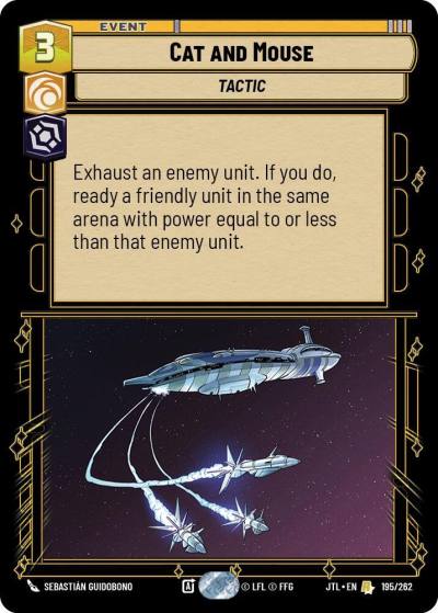 Cat and Mouse 195/262 Jump to Lightspeed Star Wars card