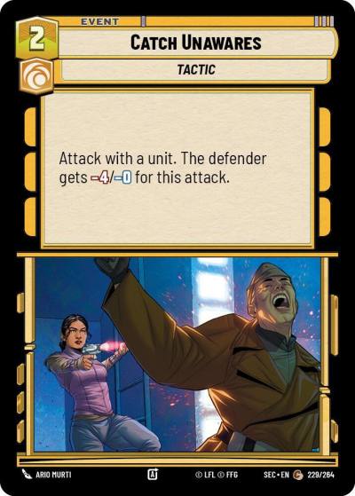 Catch Unawares 229/264 Secrets of Power Star Wars card