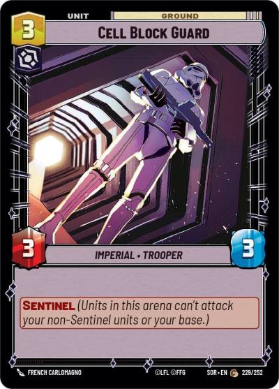 Cell Block Guard 229/252 Spark of Rebellion Star Wars card