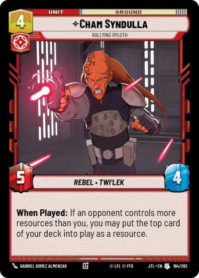 Cham Syndulla - Rallying Ryloth 164/262 Jump to Lightspeed Star Wars card