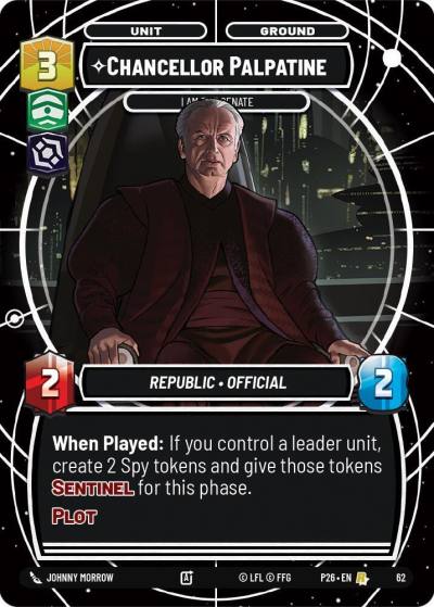 Chancellor Palpatine - I Am the Senate 62 Sector and Regional Promos: Season 1 Star Wars card