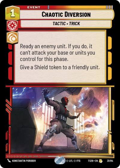 Chaotic Diversion 31/84 Twin Suns Star Wars card
