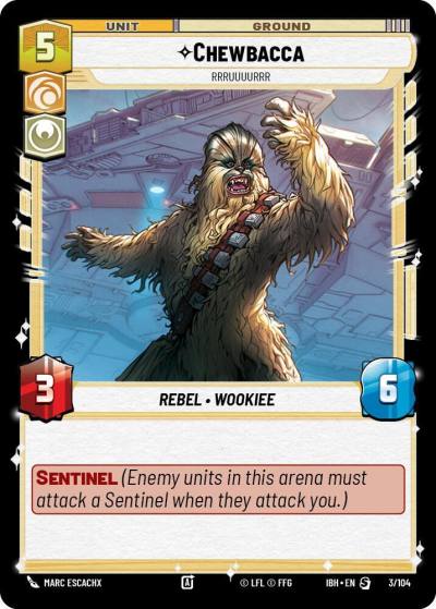 Chewbacca - Rrruuuurrr 3/104 Intro Battle Hoth Star Wars card