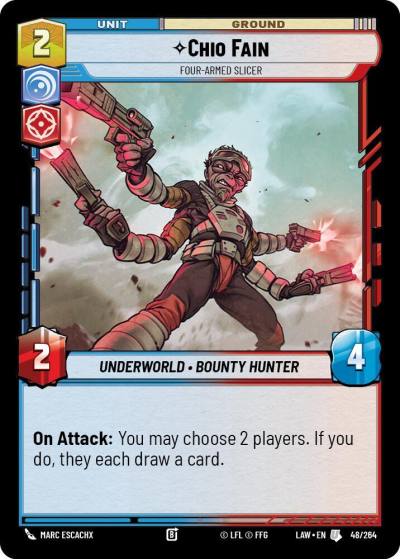 Chio Fain - Four-Armed Slicer 48/264 A Lawless Time Star Wars card