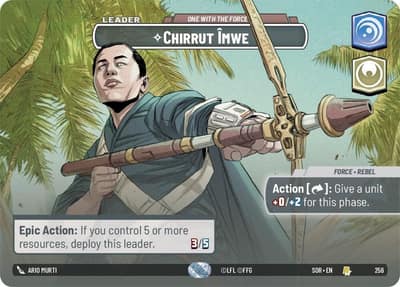 Chirrut Imwe - One With The Force (Showcase) 256 Spark of Rebellion Star Wars card