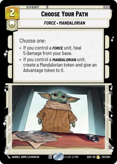 Choose Your Path 257/264 Ashes of the Empire Star Wars card