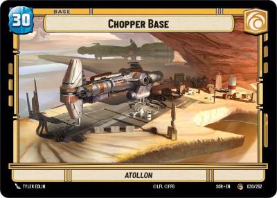 Chopper Base 030/252 Spark of Rebellion Star Wars card