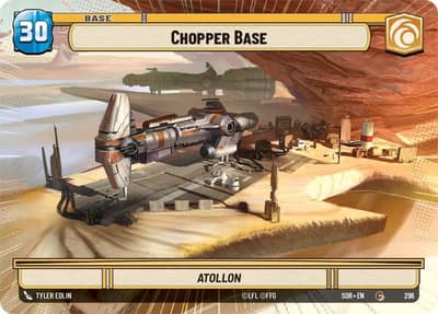 Chopper Base (Hyperspace) 296 Spark of Rebellion Star Wars card
