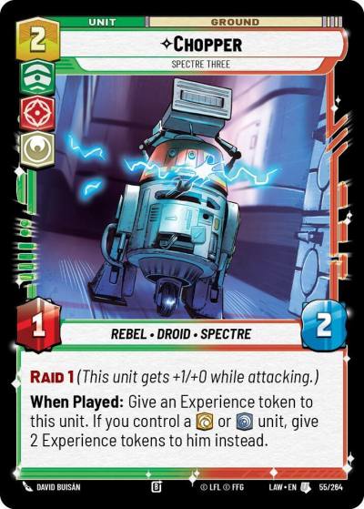 Chopper - Spectre Three 55/264 A Lawless Time Star Wars card