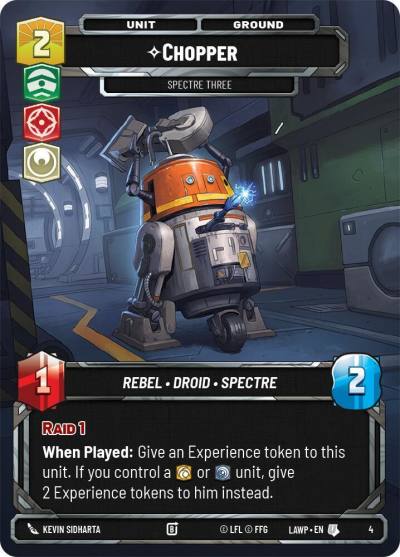 Chopper - Spectre Three 4 A Lawless Time: Weekly Play Promos Star Wars card