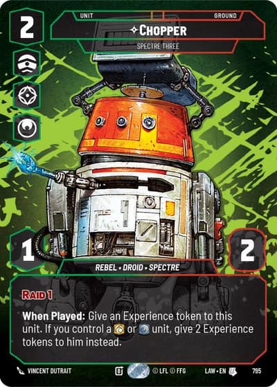 Chopper - Spectre Three (Prestige) 795 A Lawless Time Star Wars card