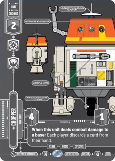 Chopper - War Hero 45814 2025 Convention Exclusive Star Wars card