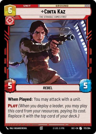 Cinta Kaz - The Struggle Comes First 172/264 Secrets of Power Star Wars card