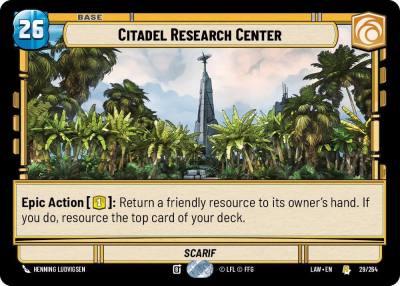 Citadel Research Center 29 A Lawless Time Star Wars card