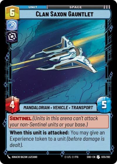 Clan Saxon Gauntlet 035/262 Shadows of the Galaxy Star Wars card