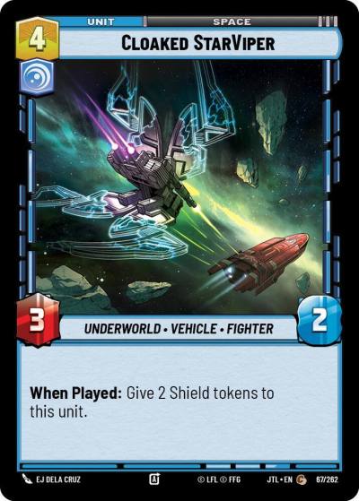 Cloaked StarViper 067/262 Jump to Lightspeed Star Wars card