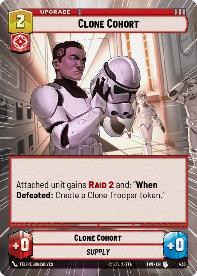 Clone Cohort (Hyperspace) 436 Twilight of the Republic Star Wars card