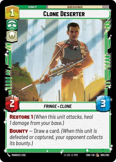 Clone Deserter 095/262 Shadows of the Galaxy Star Wars card