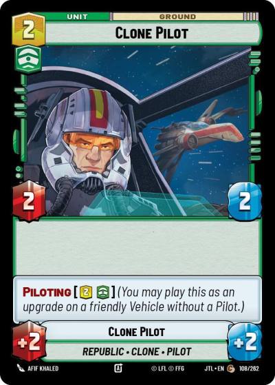 Clone Pilot 108/262 Jump to Lightspeed Star Wars card