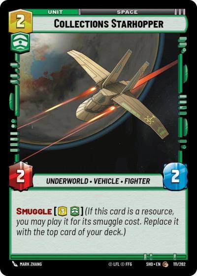 Collections Starhopper 111/262 Shadows of the Galaxy Star Wars card