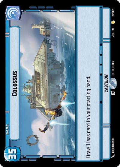 Colossus 021/262 Jump to Lightspeed Star Wars card