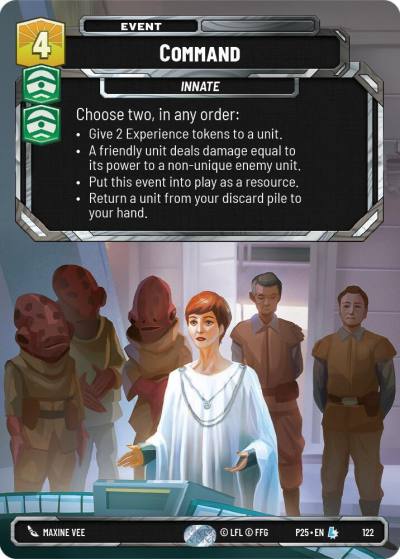 Command 122 Sector and Regional Promos: Season 1 Star Wars card