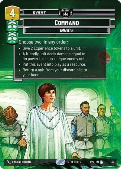 Command (134) 134 Sector and Regional Promos: Season 1 Star Wars card