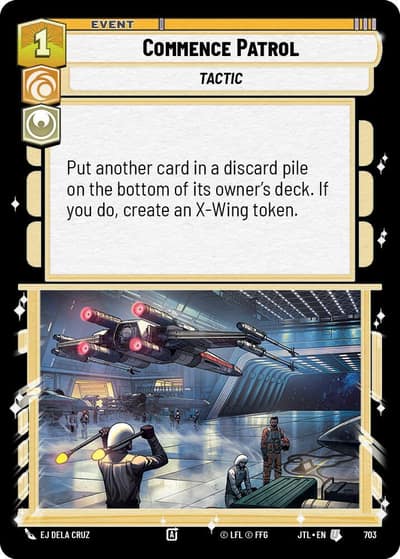 Commence Patrol (Foil) 703 Jump to Lightspeed Star Wars card