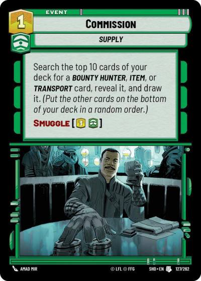 Commission 127/262 Shadows of the Galaxy Star Wars card
