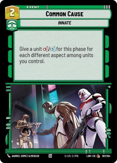 Common Cause 167/264 A Lawless Time Star Wars card