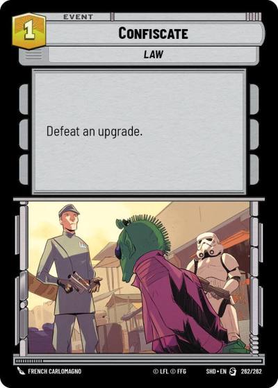 Confiscate 262/262 Shadows of the Galaxy Star Wars card