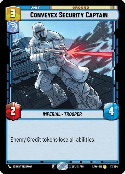 Conveyex Security Captain 117/264 A Lawless Time Star Wars card