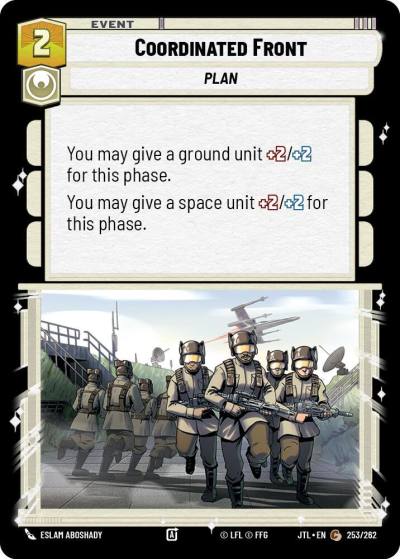 Coordinated Front 253/262 Jump to Lightspeed Star Wars card